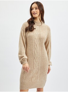 Orsay Béžové dámské svetrové šaty dámské