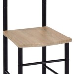 Němý sluha, výška 119 cm, MDF - dekor dub sonoma, kov - černý lak, nosnost 90 kg