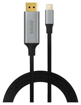 CL-208 USB-C na DisplayPort černá / Kabel / 8K 60Hz / 2 m / 32,4 Gbit/s (CL-208)