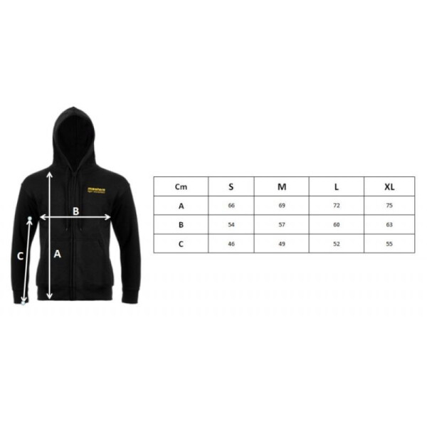Mikina s kapucí Masters M 04473-01M XL