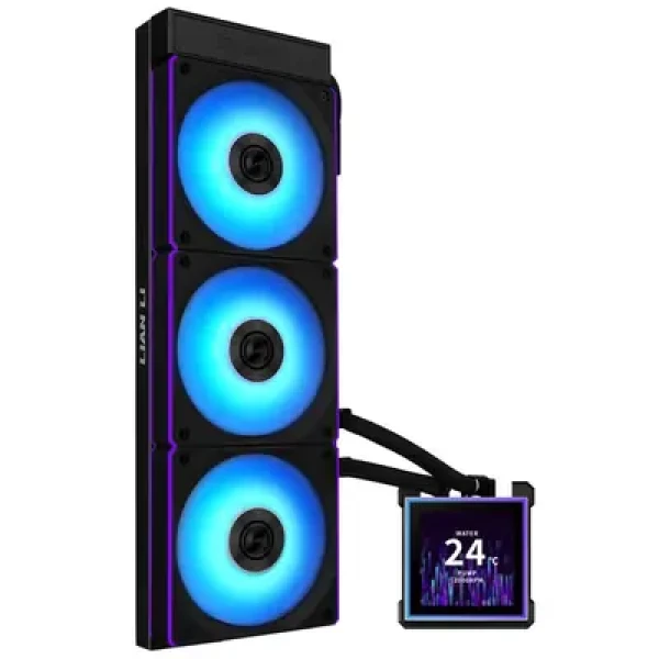 Rozbaleno - Lian Li HydroShift II LCD-S 360CL černá / 3x 120mm / ARGB podsvícení / Intel + AMD / rozbaleno (G89.GHS2LCDS36CB.00 .rozbaleno)