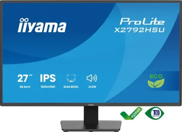 27" IIYAMA ProLite X2792HSU-B1 černá / LED / IPS / 1920 x 1080 / 16:9 / 3 ms / 1500:1 / 300cd-m2 / VESA (X2792HSU-B1)