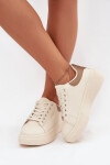Dámské sneakersy na platformě Big Star SS274246 světle béžové 38