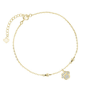 LUNICA Stříbrný náramek ZLATÁ PACKA 0695