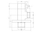 SAPHO - MINIMAL rohový ventil s rozetou, 1/2"x 3/8" pro teplou vodu, nerez mat MI058T