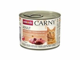 Animonda Carny Adult konzerva pro kočky - kuře+krůta+kachní srdce 200g (4017721837385)