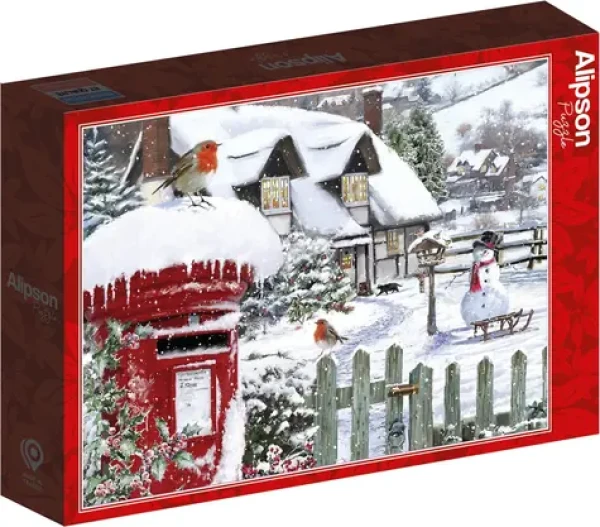ALIPSON Puzzle Červenky ve sněhu