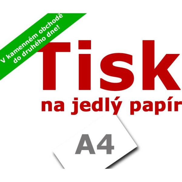 Tisk na jedlý papír A4 - Apolo77