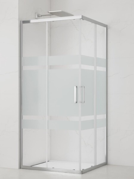Sprchový kout čtverec 80x80 cm SAT TEX SIKOTEXQ80CRS SIKOTEXQ80CRS