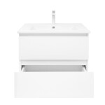 Koupelnová skříňka s keramickým umyvadlem SAT B-Way 59x50x45 cm bílá lesk BWAY260WU4B2 BWAY260WU4B2