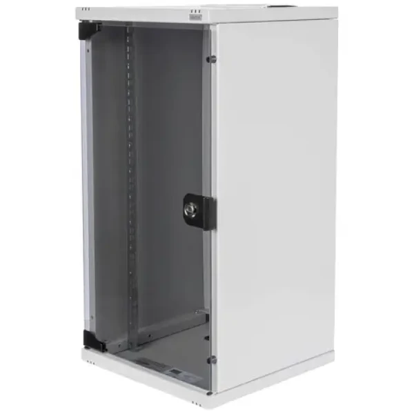Digitus DN-10-12U šedá / Nástěnná skříň / 10" / 312x300 mm / 12U / skleněné dveře / IP20 (DN-10-12U)