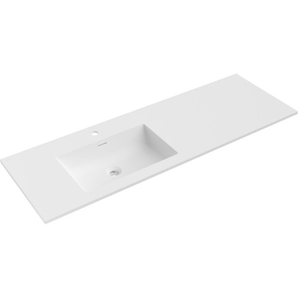 MEXEN - Otis umyvadlo zapuštěné do desky levá 141 x 46,5, bílá mat 25181401L