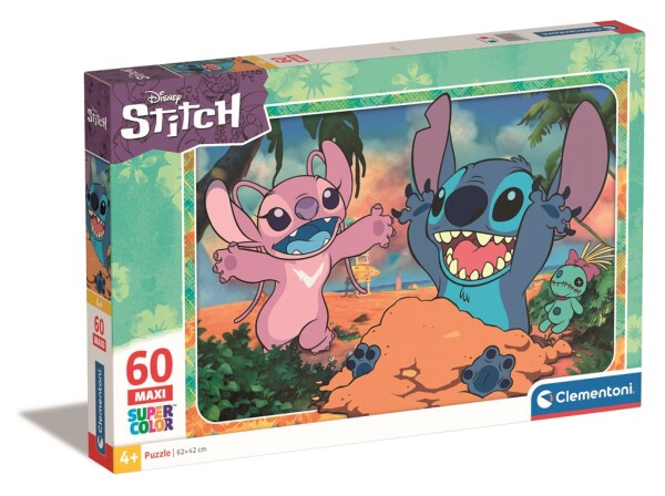 Clementoni Puzzle 60 maxi Disney Stitch