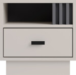 Noční stolek AllMo AL20 Barva korpusu + barva dveří: Kašmír + Antracit