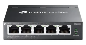 TP-Link ES205GP / Switch / 5x RJ45 1Gbps / 4x PoE+ / 65W / Omada (ES205GP)
