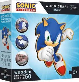 Trefl Wood Craft Junior - Puzzle - Chytrý Ježek Sonic