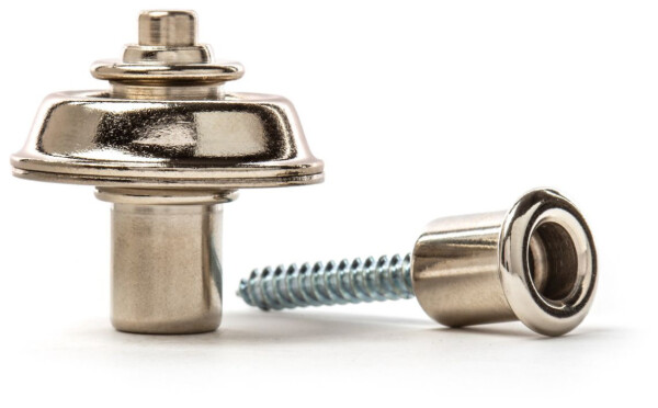 Dunlop Straplok Strap Retainers Flush Mount - Nickel