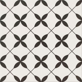 Dlažba Clover black pattern 29,8/29,8