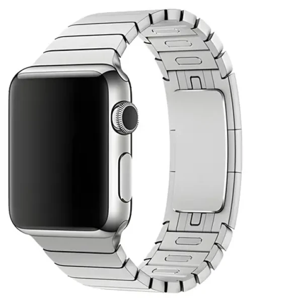 Devia Elegant Link Bracelet 44/45/49mm stříbrná / Řemínek pro Apple Watch / Článkový tah (6938595325137)