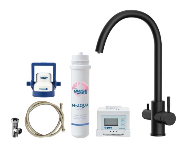 Kielle - Wimeo Dřezová baterie včetně filtrace, matná černá 10525SFI24