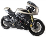 Triumph Street Triple Klín pod motor - 3 barvy - Bílá-stříbrná mřížka