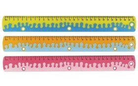 Keyroad Pravítko 30 cm, Coral - mix motivů