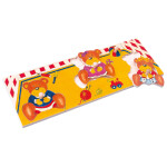 Puzzle na desce dřevěné - medvědi 30x10x2 cm