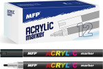 Akrylový popisovač 4mm - černý