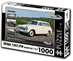 RETRO-AUTA Puzzle č. 80 Škoda 1202 STW sanitní vůz (1961)
