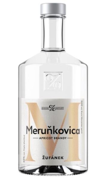 Žufánek Meruňkovica 45% 0,5 l (holá lahev)