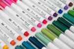MARVY Artist Brush 1100-52 fix štětcový hrot – barvy vodní báze brush pen na papír lettering kaligrafie rozmývatelný mísitelný acid free netoxický