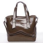 Elegantní dámská kabelka do ruky Paula, tmavě béžová