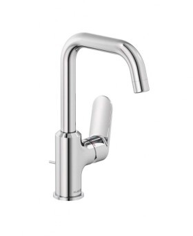 KLUDI - X1 Umyvadlová baterie s výpustí, s otočným výtokem, chrom 320270575