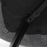 Židle jídelní, šedá látka, nohy černý kov