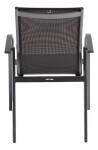 KETTLER TAMPA stohovatelné, hliníkové křeslo - antracit / antracit