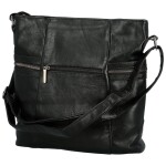 Trendy dámská koženková crossbody kabelka Nanya, černá A