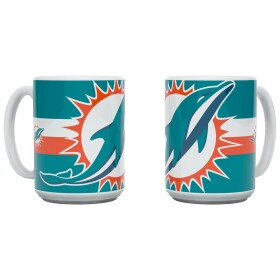 Hrnek Miami Dolphins NFL Triple Logo Jumbo (450 ml)