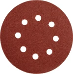 YATO YT-83454 / Brusný papír s otvory / Průměr 125 mm / Zrnitost 100 / Suchý zip / 5 ks (YT-83454)