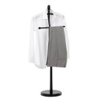 Němý sluha, výška 120 cm, masiv kaučukovník, černý, nos. 5 kg