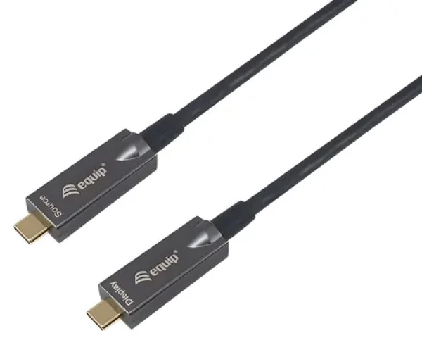 Equip USB-C 3.2 AOC 5m / Kabel USB-C / 10 Gbit/s / PD 60 W / 8K 60Hz (119466)