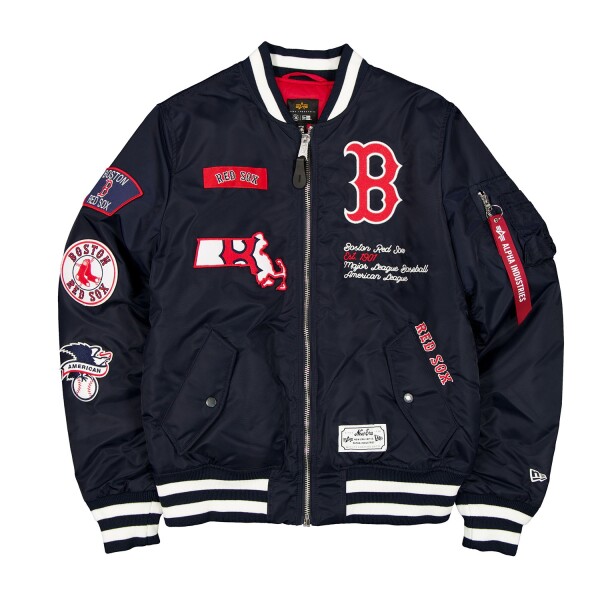 New Era Pánská bunda Boston Red Sox MLB Alpha Industries MA-1 Bomberjacke Velikost: 2XL