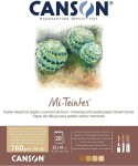 Canson Mi-Teintes 20 listů 32x41 cm 160 g lepený hnědé tóny
