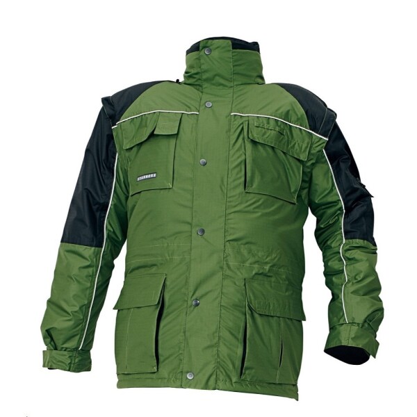 Bunda STANMORE pánská zateplená 3v1 100% polyester, zelená DOPRODEJ!!!
