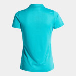 Dámské triko Joma Hobby Women Polo Shirt S/S Fluor Turquoise Velikost: M