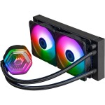 Cooler Master MasterLiquid 240 ATMOS ARGB černá / 2x120mm / 25 dBA @ 2500 RPM / 4 pin + 4 pin (MLX-D24M-A25PZ-R1)