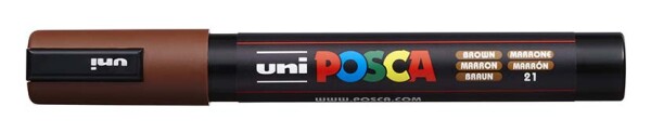 Popisovač Posca PC-5M, hnědá (21), mm