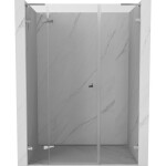 MEXEN/S - Lunar L sprchové dveře křídlové levé 140, transparent, chrom 834SL-140-050-01-00-L