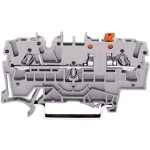 WAGO 2002-1671 oddělovací svorka 5.20 mm pružinová svorka osazení: L šedá 1 ks