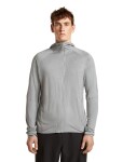 Pánská merino mikina ICEBREAKER Mens 150 MerinoFine Ace LS Zip Hoodie, Proto Grey velikost: M