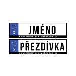 Mamido Vlastní SPZ s nápisem na elektrické autíčko